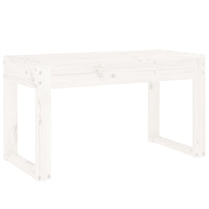 Panca da Giardino Bianca 80x38x45 cm Legno Massello di Pinocod mxl 104361