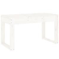 Panca da Giardino Bianca 80x38x45 cm Legno Massello di Pino 825087