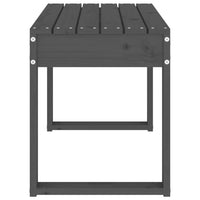 Panca da Giardino Grigia 80x38x45 cm Legno Massello di Pino 825088