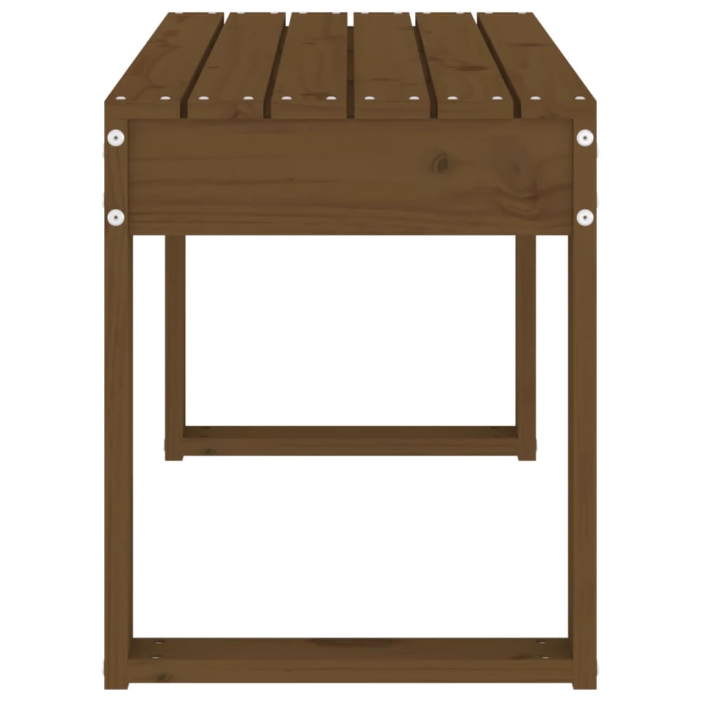 Panca da Giardino Ambra 80x38x45 cm Legno Massello di Pino 825089
