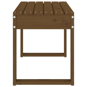 Panca da Giardino Ambra 80x38x45 cm Legno Massello di Pino 825089