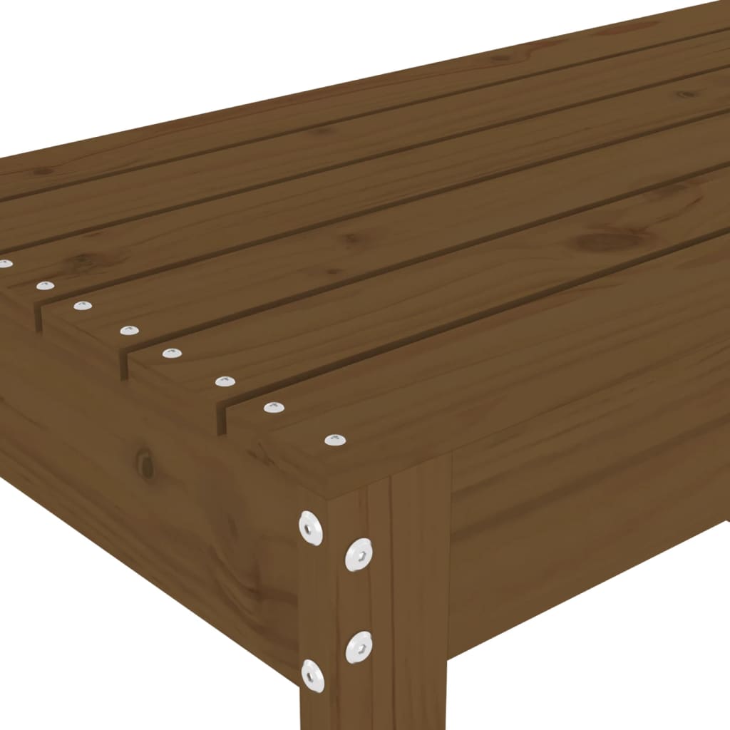 Panca da Giardino Ambra 80x38x45 cm Legno Massello di Pino 825089