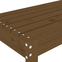 Panca da Giardino Ambra 80x38x45 cm Legno Massello di Pino 825089