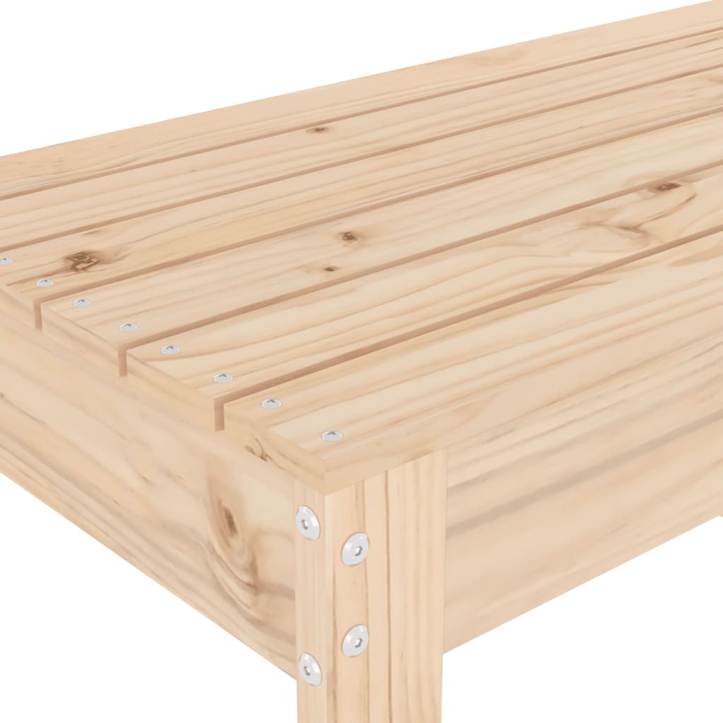 Panca da Giardino 110x38x45 cm in Legno Massello di Pino 825093