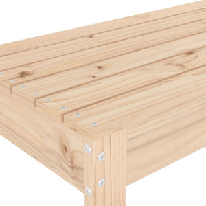 Panca da Giardino 110x38x45 cm in Legno Massello di Pino 825093