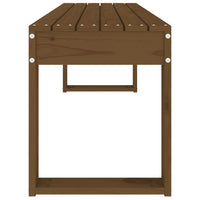Panca da Giardino Ambra 110x38x45 cm Legno Massello di Pino 825096