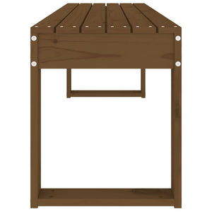 Panca da Giardino Ambra 110x38x45 cm Legno Massello di Pino 825096