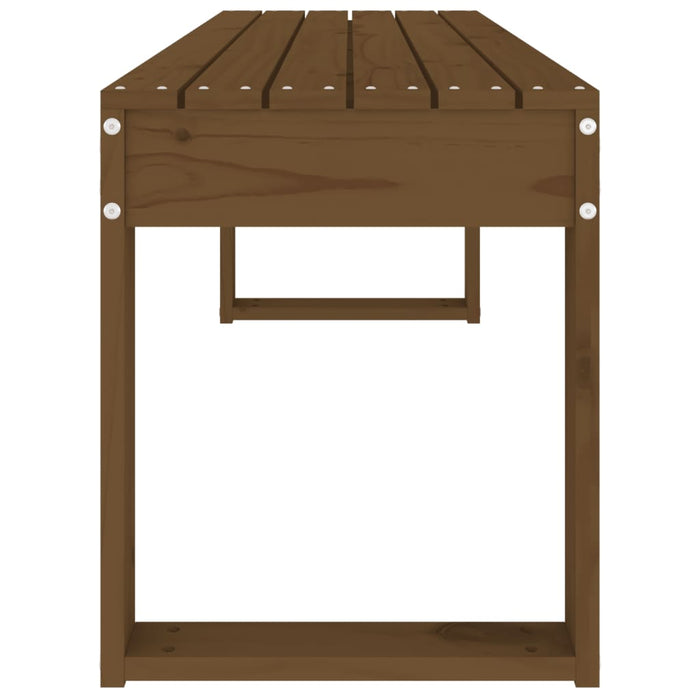 Panca da Giardino Ambra 110x38x45 cm Legno Massello di Pino 825096