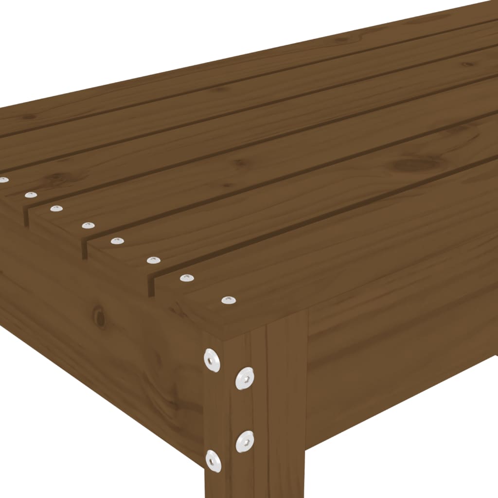 Panca da Giardino Ambra 110x38x45 cm Legno Massello di Pino 825096
