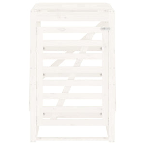 Copribidone Bianco 84x90x128,5 cm in Legno Massello di Pino 825101