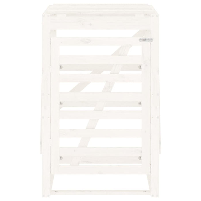 Copribidone Bianco 84x90x128,5 cm in Legno Massello di Pino 825101