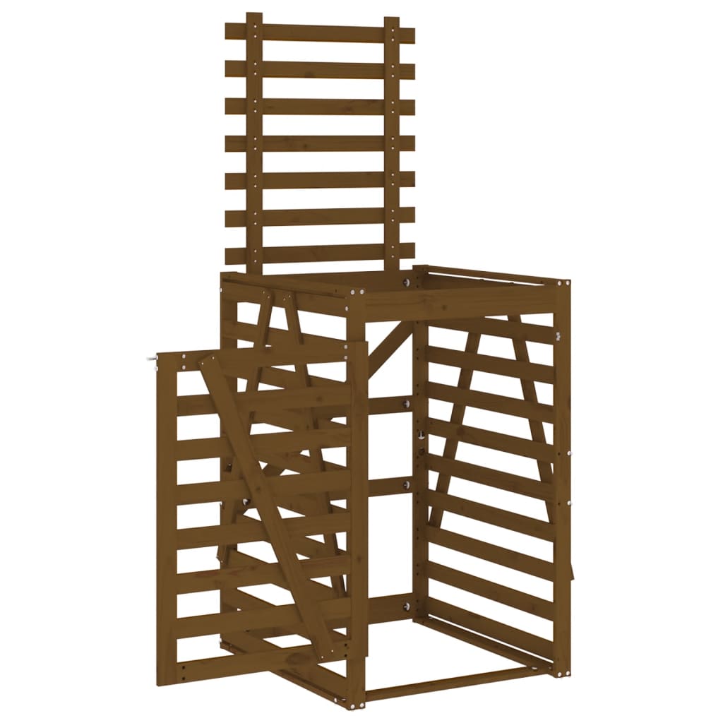 Copribidone Ambra 84x90x128,5 cm in Legno Massello di Pino 825103