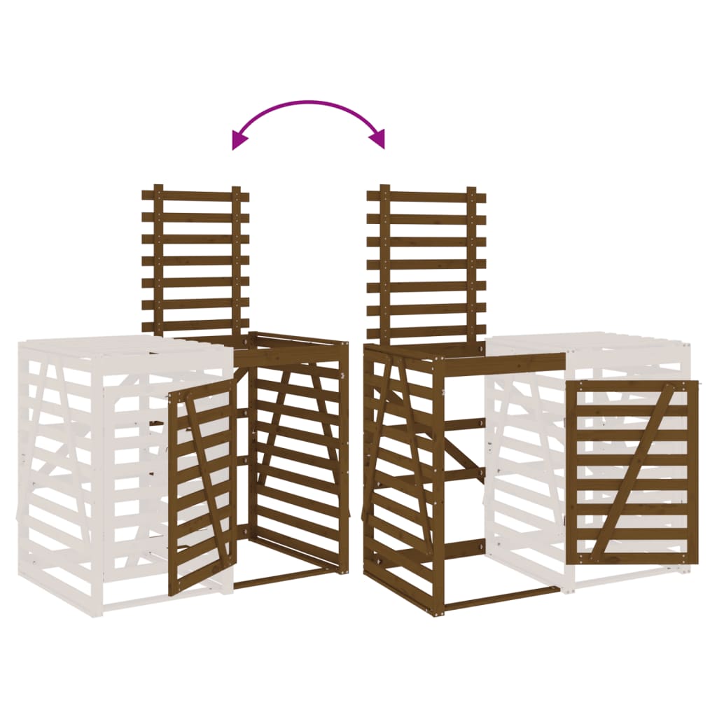 Estensione Copribidone Ambra in Legno Massello di Pino