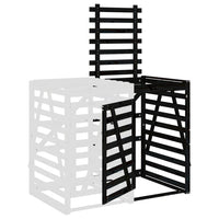 Estensione Copribidone Nero in Legno Massello di Pino 825111