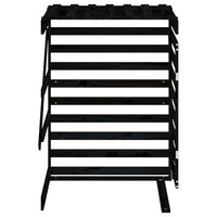 Estensione Copribidone Nero in Legno Massello di Pino 825111