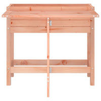 Fioriera Giardino con Piano Pieghevole Legno Massello Douglas 825126