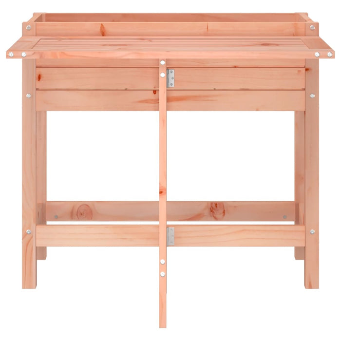 Fioriera Giardino con Piano Pieghevole Legno Massello Douglas 825126