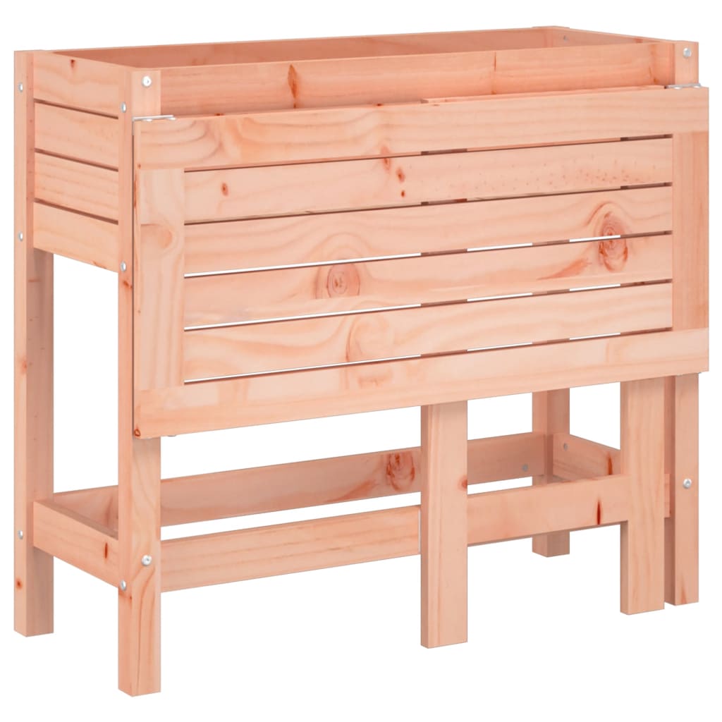 Fioriera Giardino con Piano Pieghevole Legno Massello Douglas 825126