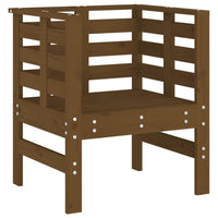 Sedie da Giardino 2pz Ambra 61,5x53x71cm Legno Massello di Pino