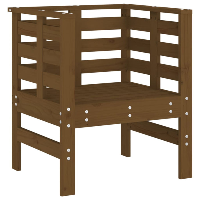 Sedie da Giardino 2pz Ambra 61,5x53x71cm Legno Massello di Pino