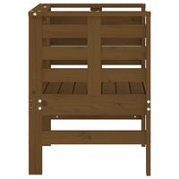 Sedie da Giardino 2pz Ambra 61,5x53x71cm Legno Massello di Pino