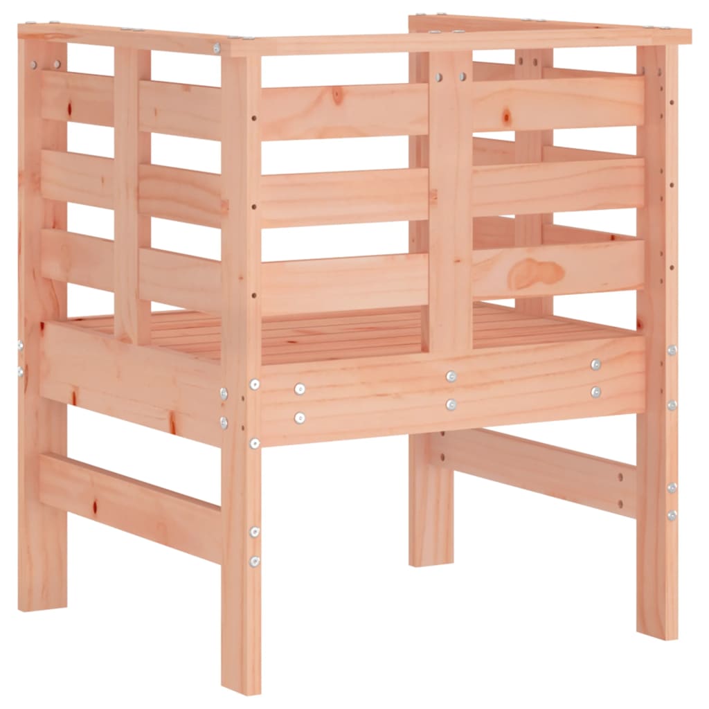 Sedie da Giardino 2pz 61,5x53x71 cm Legno Massello di Douglas 825133