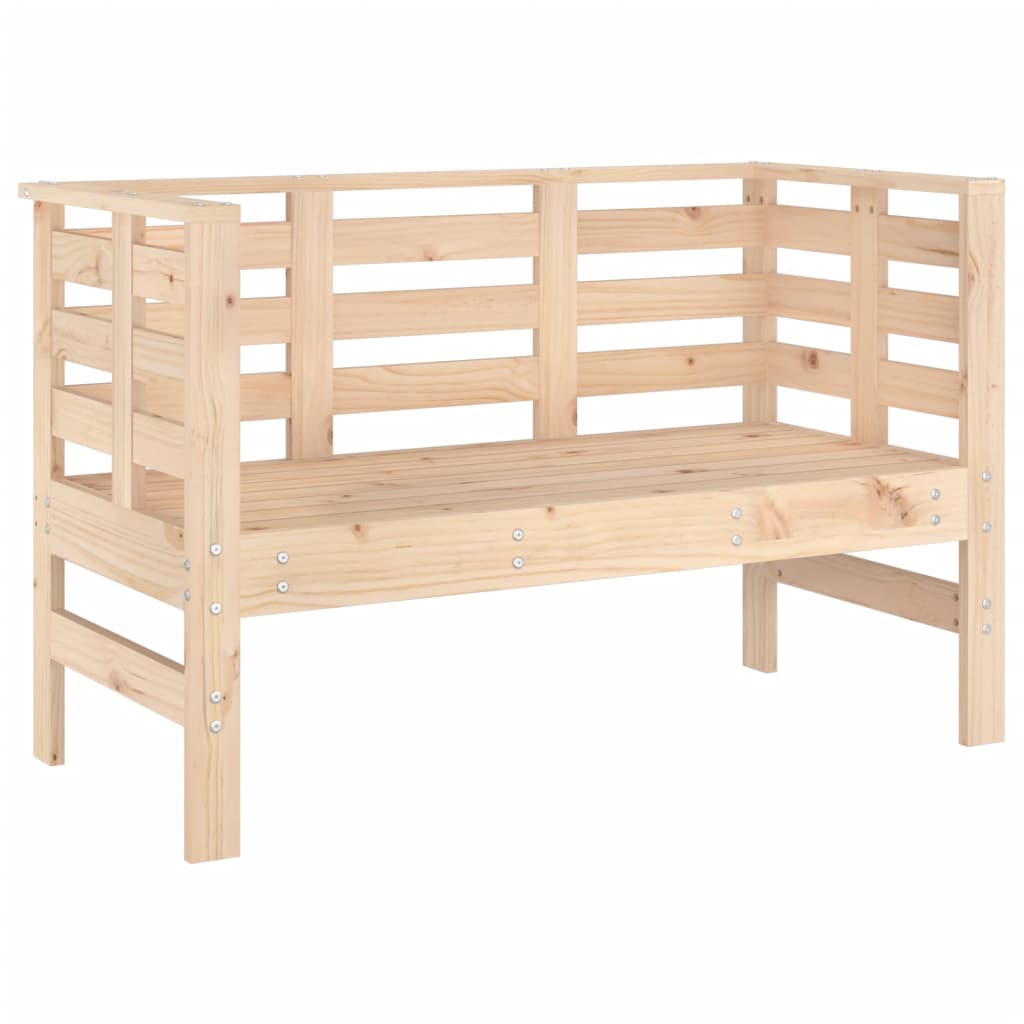 Panca da Giardino 111,5x53x71 cm in Legno Massello di Pino 825135