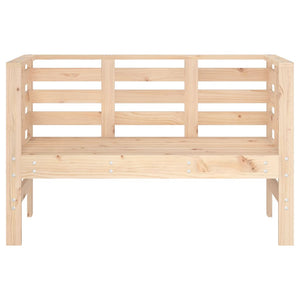 Panca da Giardino 111,5x53x71 cm in Legno Massello di Pino 825135