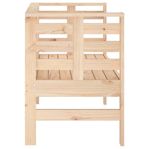 Panca da Giardino 111,5x53x71 cm in Legno Massello di Pino 825135