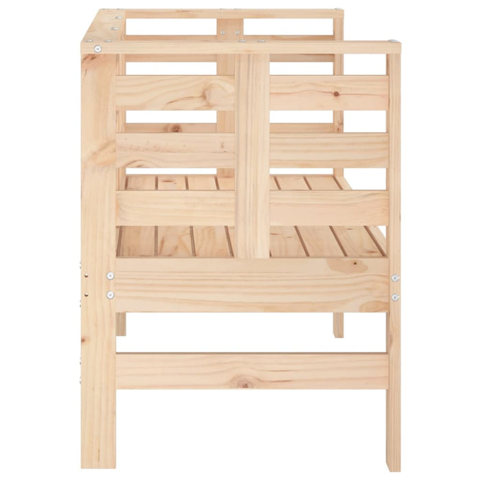 Panca da Giardino 111,5x53x71 cm in Legno Massello di Pino 825135