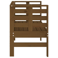 Panca da Giardino Ambra 111,5x53x71 cm Legno Massello di Pino
