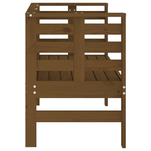 Panca da Giardino Ambra 111,5x53x71 cm Legno Massello di Pino 825138