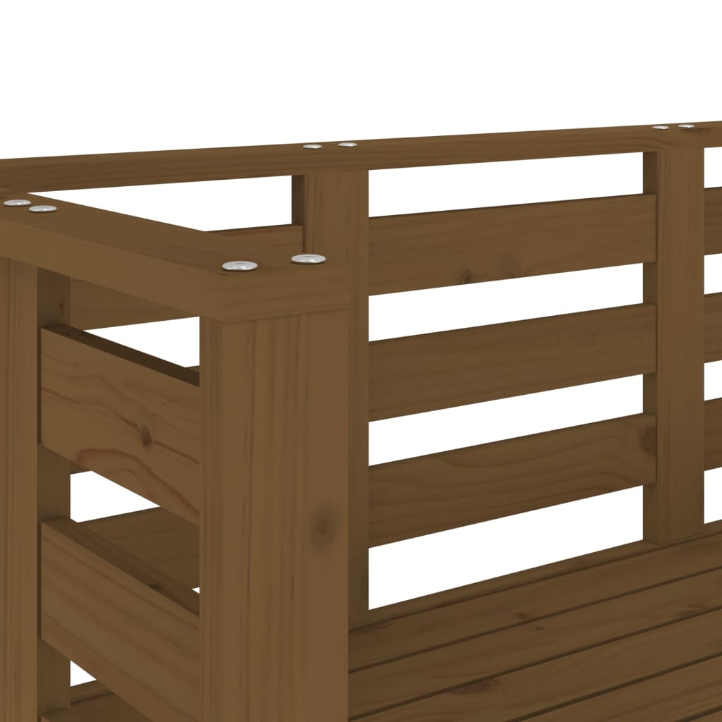 Panca da Giardino Ambra 111,5x53x71 cm Legno Massello di Pino