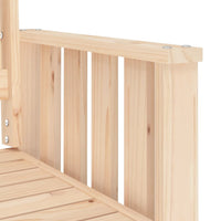 Panca da Giardino con Tavolino 2 Posti Legno Massello di Pino 825149