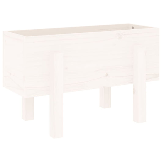 Vassoio per fioriera aiuola rialzata piante fiori terrazza giardino 62 x 30 x 38 cm legno massiccio di pino bianco 02_0037741