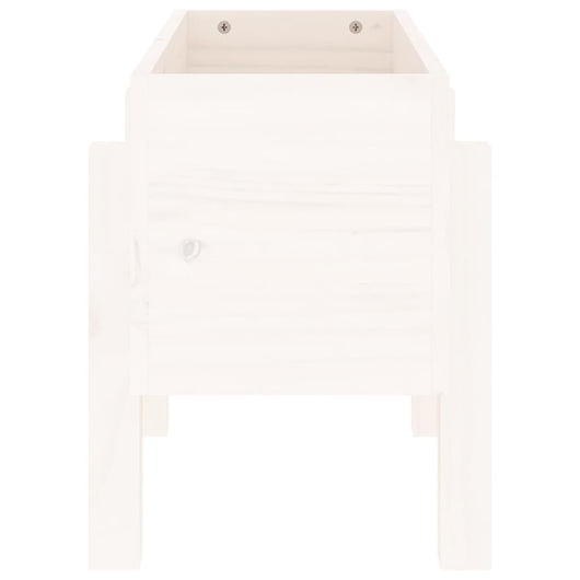 Vassoio per fioriera aiuola rialzata piante fiori terrazza giardino 62 x 30 x 38 cm legno massiccio di pino bianco 02_0037741