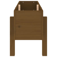 Fioriera Rialzata da Giardino Ambra 101x30x38 cm Massello Pino 825187