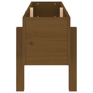 Fioriera Rialzata da Giardino Ambra 101x30x38 cm Massello Pino 825187