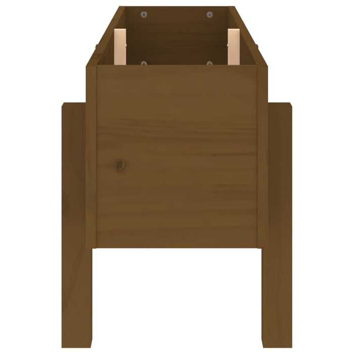 Fioriera Rialzata da Giardino Ambra 101x30x38 cm Massello Pino 825187