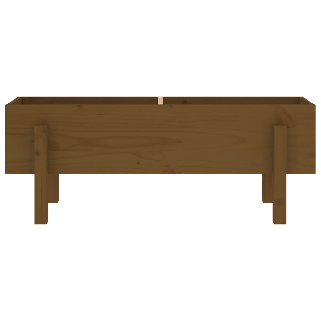 Fioriera Rialzata da Giardino Ambra 101x30x38 cm Massello Pino 825187