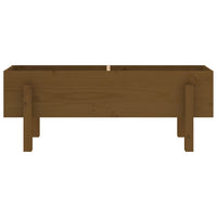 Fioriera Rialzata da Giardino Ambra 101x30x38 cm Massello Pino 825187