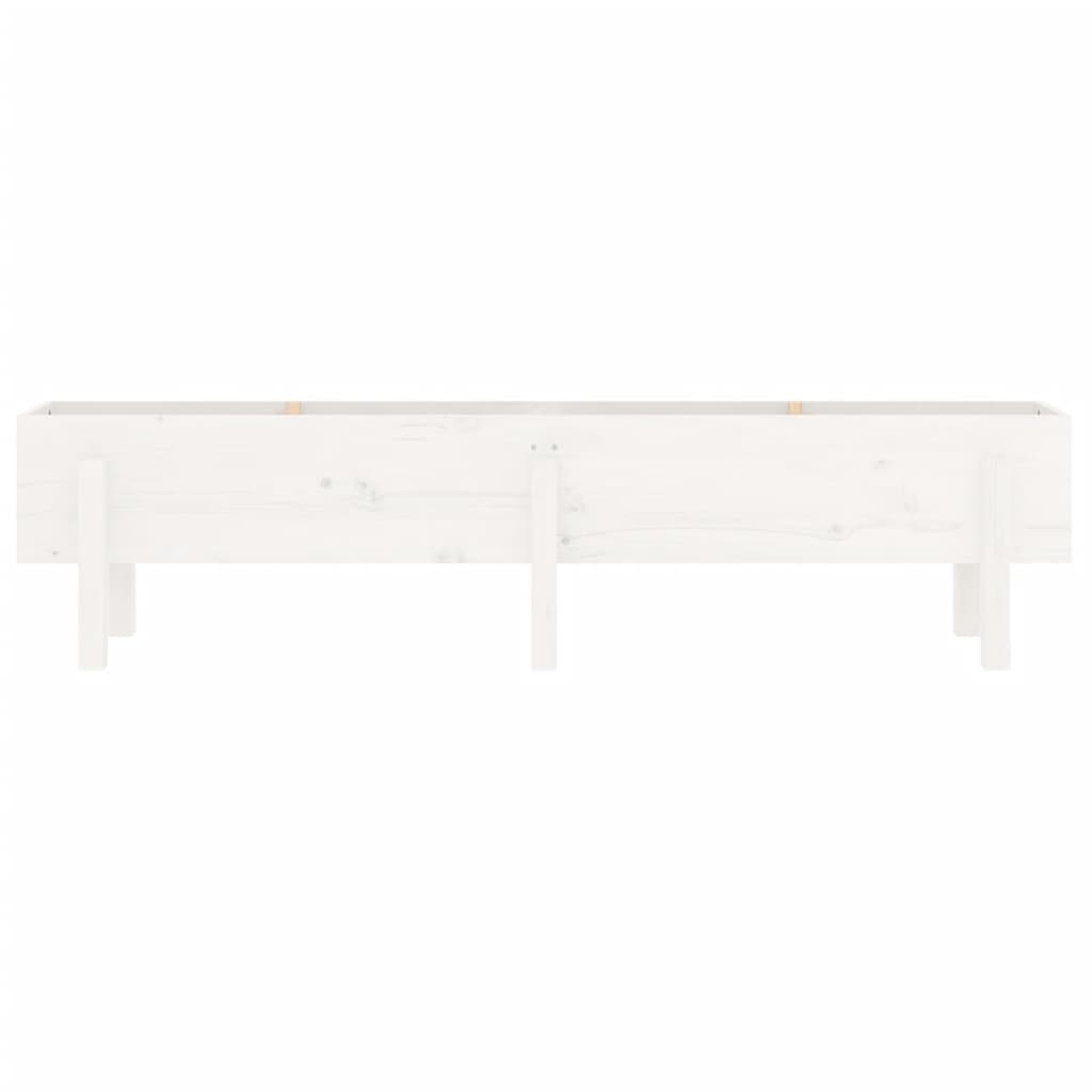 Vassoio per fioriera aiuola rialzata piante fiori terrazza giardino giardino 160 x 30 x 38 cm legno massello di pino bianco 02_0039368