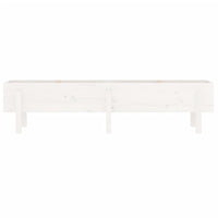 Vassoio per fioriera aiuola rialzata piante fiori terrazza giardino giardino 160 x 30 x 38 cm legno massello di pino bianco 02_0039368