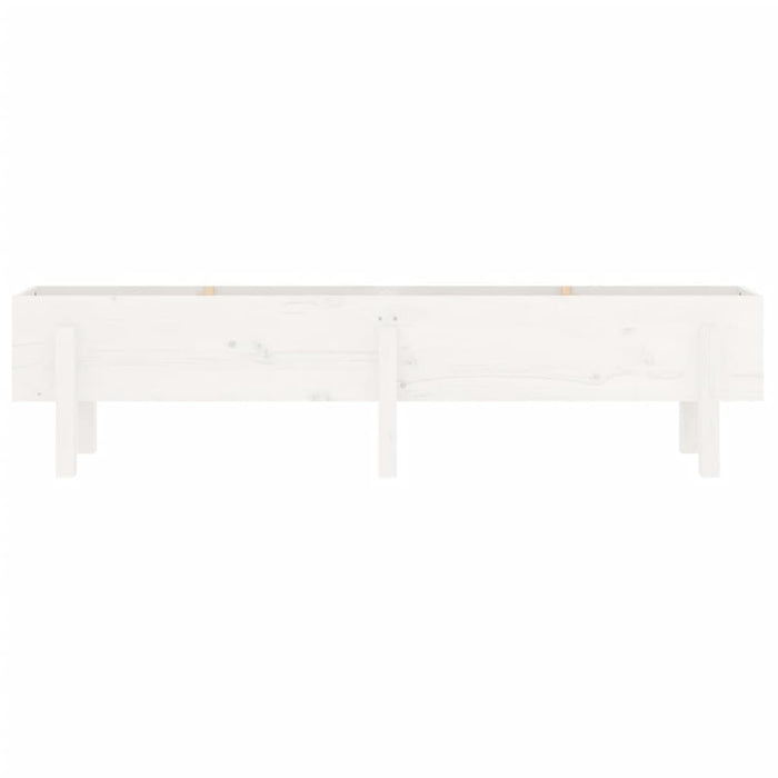 Vassoio per fioriera aiuola rialzata piante fiori terrazza giardino giardino 160 x 30 x 38 cm legno massello di pino bianco 02_0039368