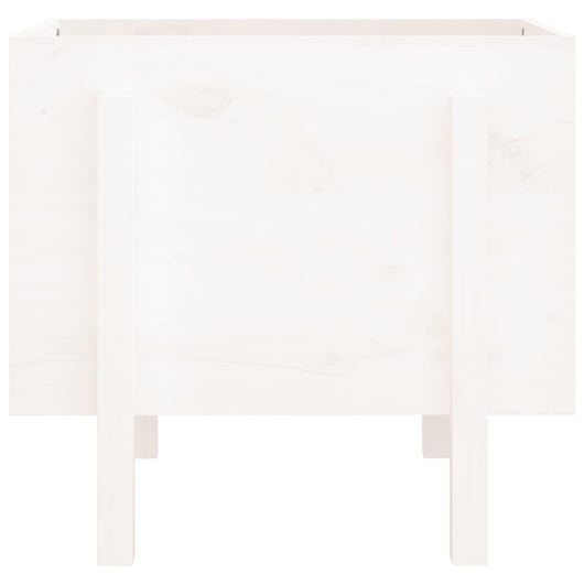 Vassoio per fioriera aiuola rialzata piante fiori terrazza giardino 62 x 50 x 57 cm legno massiccio di pino bianco 02_0037761