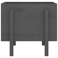 Fioriera da Giardino Grigia 62x50x57 cm Legno Massello di Pino 825207