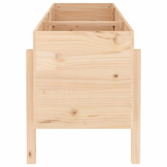 Vassoio per fioriera aiuola rialzata piante fiori terrazza giardino giardino 160 x 50 x 57 cm legno di pino massiccio marrone 02_0039376