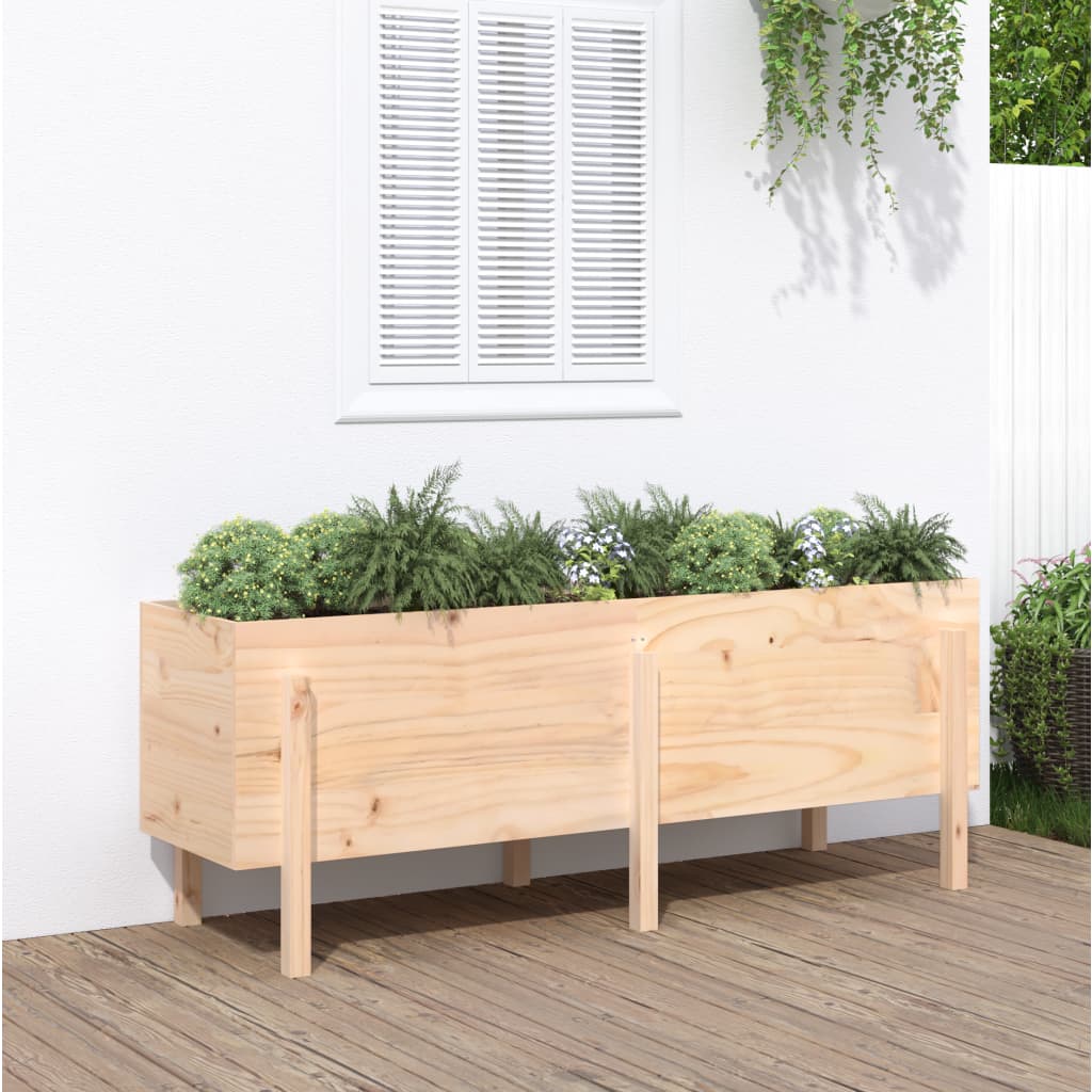 Fioriera Rialzata da Giardino 160x50x57 cm Legno Massello Pino 825219