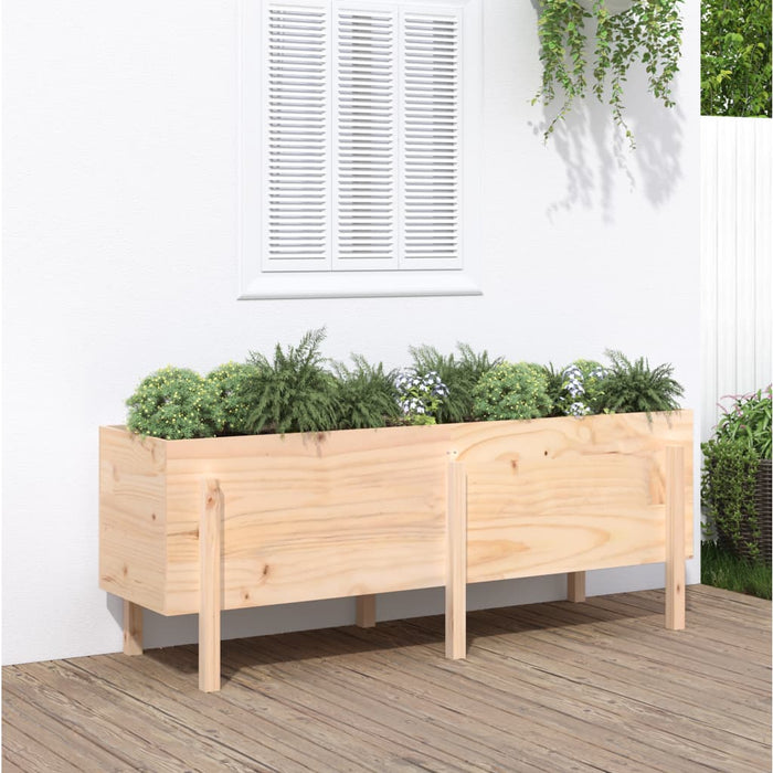 Fioriera Rialzata da Giardino 160x50x57 cm Legno Massello Pino 825219