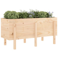 Fioriera Rialzata da Giardino 121x50x57 cm Legno Massello Pino 825226